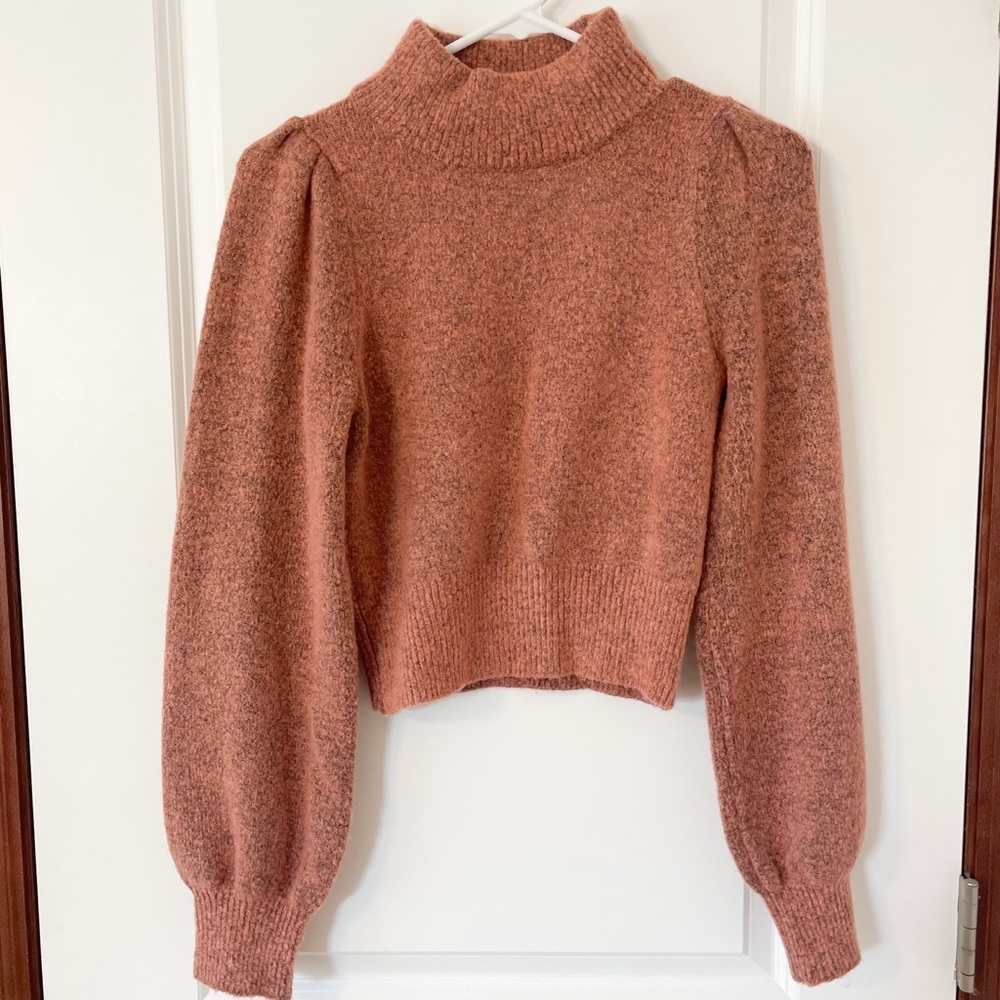 Lulu's Dusty Rose Turtleneck Sweater